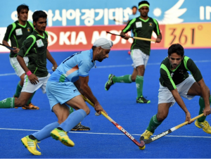 India field hockey takes on Pakistan